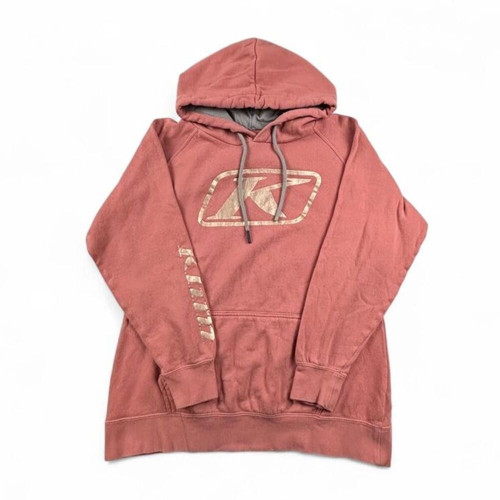 KLIM Pink Logo Pullover Hoodie Women’s Medium Moto Racing Sweatshirt